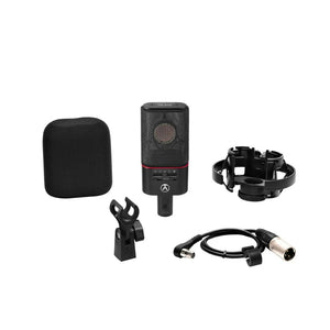 Austrian Audio OC818 Microphone Studio Set Black Edition With Spider mount, Mini XLR, Clip, Windshield, Case