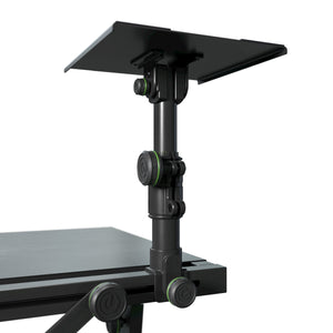 Gravity GFDJT01 DJ Desk with Adjustable Loudspeaker and Laptop Trays