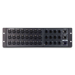 Allen & Heath AR2412 is a 48kHz, 24 XLR input, 12 XLR output AudioRack