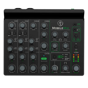 Mackie MobileMix 8-Channel USB-Powerable Mixer for A/V Production, Live Sound and Streaming