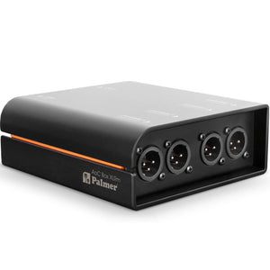Palmer PAOCBXLRM AoC BOX XLRm - Audio over Cat5 Box from Ethercon to 4 XLR MALE