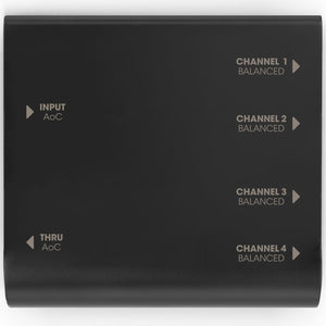 Palmer PAOCBXLRM AoC BOX XLRm - Audio over Cat5 Box from Ethercon to 4 XLR MALE