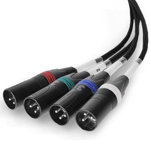 Palmer PAOCLXLRM AoC LOOM XLRm - Audio over CAT Loom from etherCON TO 4 XLR Male