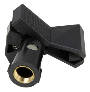 Pig Hog Mic Clip Spring Loaded with Thread Adaptor