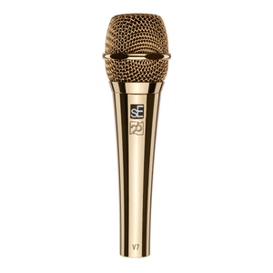 sE Electronics V7 GOLD Supercardioid Studio-grade Hand-held Microphone 25th Anniversary Edition