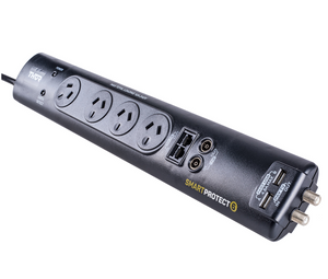 Thor Smart Protect 6. Universal Filter and Surge Protector. 4 Outlets + 2xUSB (4.8A), angle plug