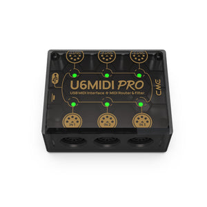 CME U6MIDI Pro USB + MIDI Interface MIDI router + filter via Free Software