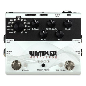 Wampler Metaverse Multi-Delay Effects Box with Advanced DSP and Programmable Presets