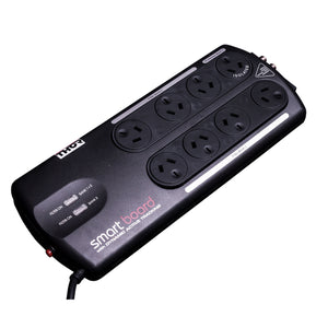 Thor Smart Board 8. Universal Filter and Surge Protector. 8 Outlets, Triple Isolated Active Filter.