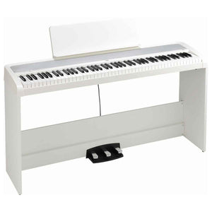 Korg B2+ 88 Note Weighted Digital Piano with Stand Pack (White)