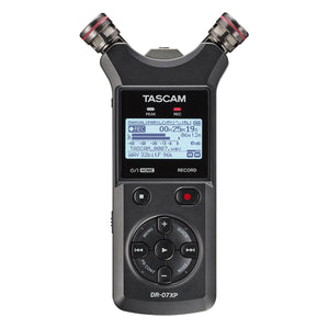 TASCAM DR-07XP 2-Channel 32-Bit Float Handheld Recorder with Adjustable Mics
