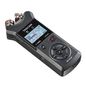 TASCAM DR-07XP 2-Channel 32-Bit Float Handheld Recorder with Adjustable Mics