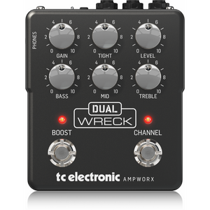 TC Electronic Dual Wreck Dual Channel Guitar Preamp Pedal