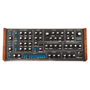 GS Music GS e7 Analog Polyphonic Synthesizer Black/Blue Top View