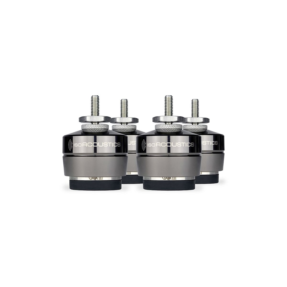 isoACOUSTICS GAIA III Stainless Steel Acoustic Isolation Stands (SET OF 4)