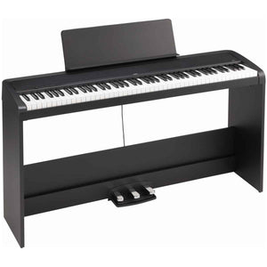 Korg B2+ 88 Note Weighted Digital Piano with Stand Pack (Black)