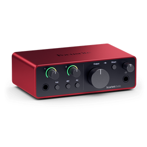 Focusrite Scarlett Solo Studio( 4th Gen) Recording Package