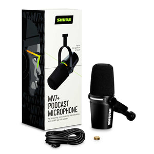Shure Motiv MV7+ Podcast Microphone (Black)