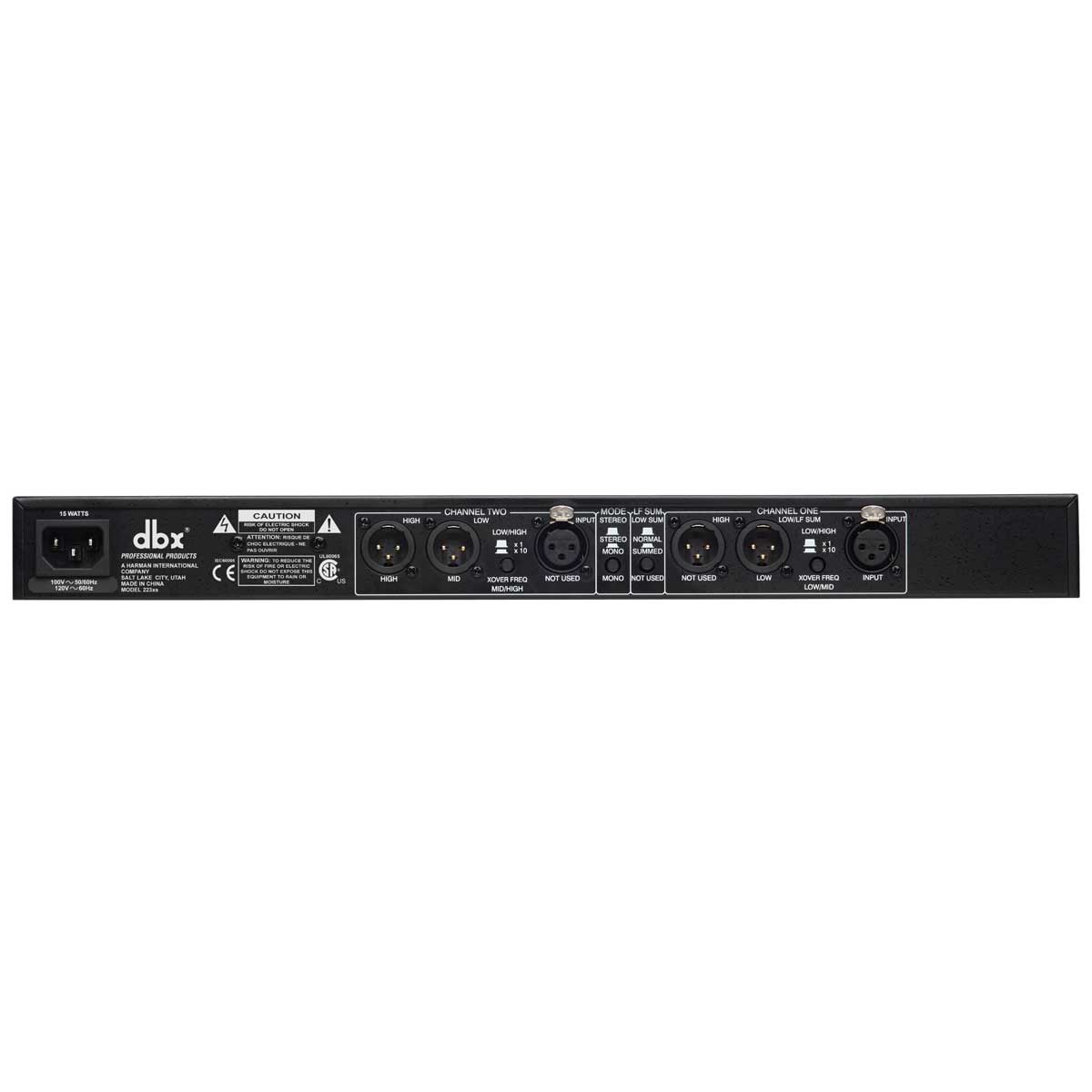 DBX 223XS Stereo 2-Way/Mono 3-Way Crossover with XLR Connectors