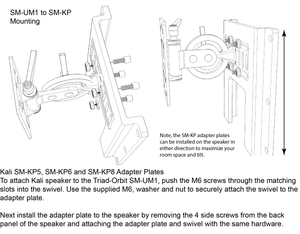 Triad-Orbit SM-KP6 Kali LP-6 Adapter Plate