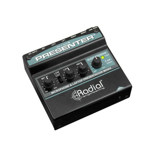 Analog Mixers - Radial Engineering Presenter Microphone & Laptop Presentation Mixer