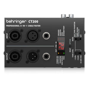 Behringer CT200 Microprocessor-Controlled 8-in-1 Cable Tester