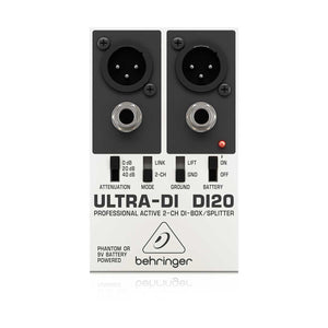 Behringer ULTRA-DI DI20 Professional Active 2-Channel DI-Box/Splitter