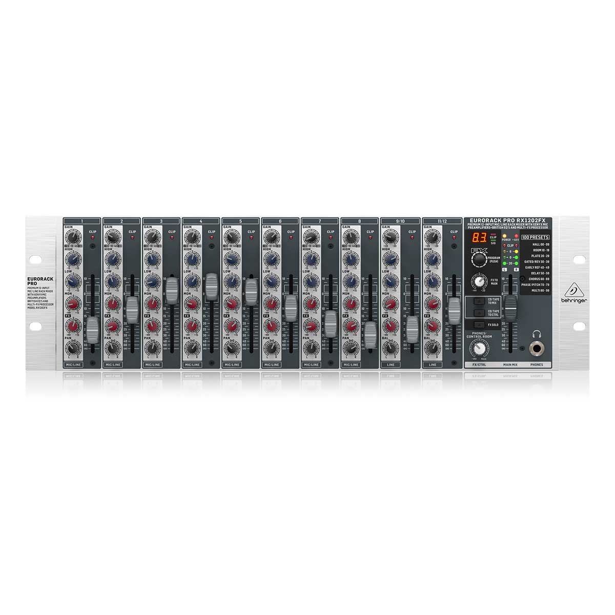 Behringer RX1202FX 12-Input Mic/Line Rack Mixer