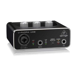 Behringer Euphoria UM2 2x2 USB Audio Interface with XENYX Mic Preamplifier