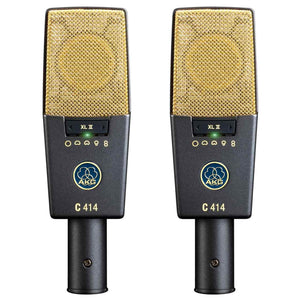 Condenser Microphones - AKG C414 XLII Multi-Pattern Condenser Microphone MATCHED PAIR