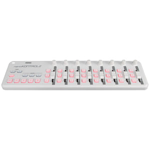 Control Surfaces - Korg NanoKONTROL 2 Slim-Line USB Control Surface WHITE