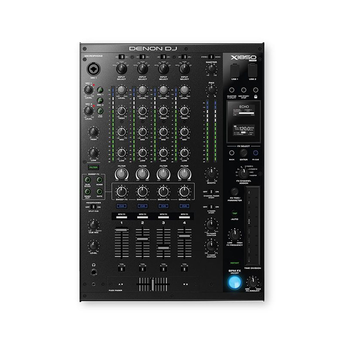 Denon X1850 Prime Professional 4-Channel DJ Club Mixer