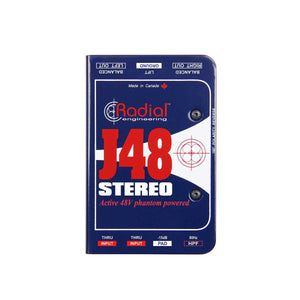 DI Boxes - Radial Engineering J48 Stereo Phantom Powered Stereo Active Direct Box