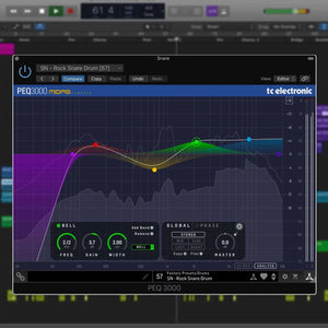 TC Electronic PEQ 3000 -DT Midas-Powered Parametric Channel EQ Plug-In with Analog-Feel Desktop Interface