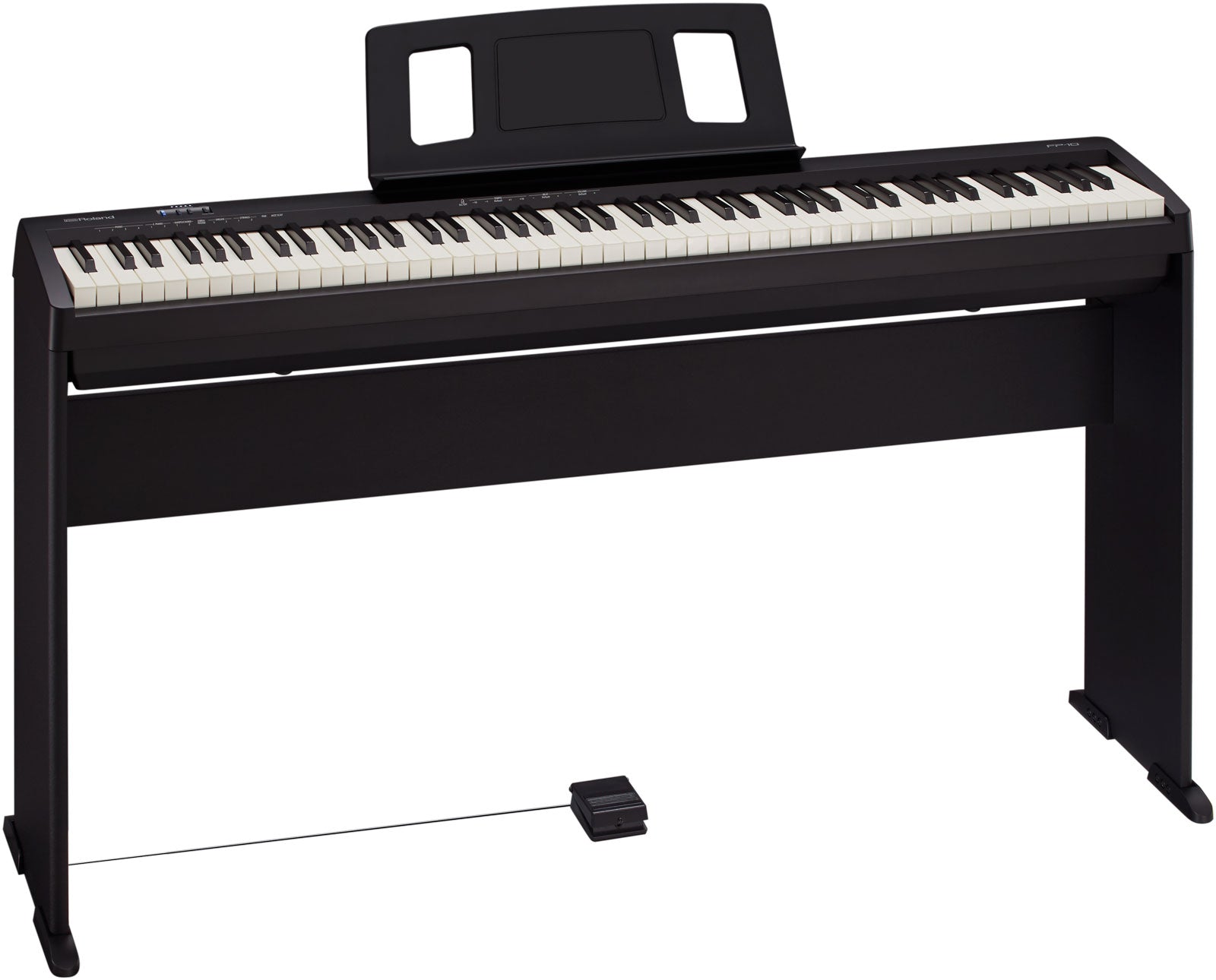 Roland FP10 Digital Piano Keyboard Stand & Pedal Bundle