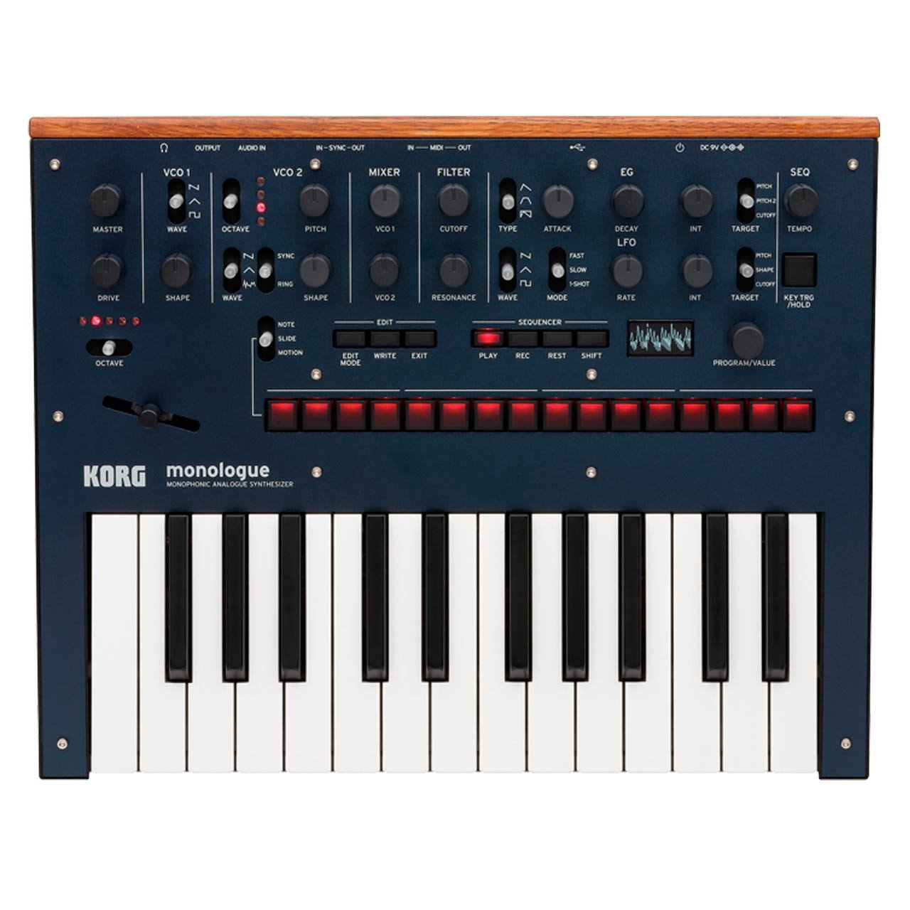 Keyboard Synthesizers - Korg Monologue Monophonic Analogue Synthesizer BLUE