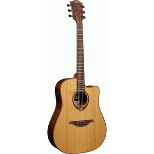 Lag T118DCE Dreadnought Cutaway with Solid Cedar Top