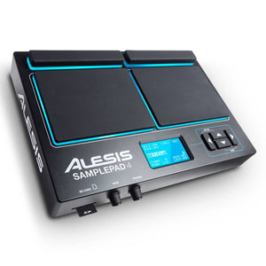 Percussion Controllers - Alesis SAMPLEPAD 4 4-Pad Percussion And Sample-Triggering Instrument