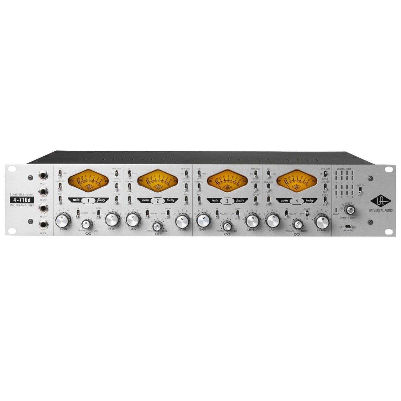 Preamps/Channel Strips - Universal Audio 4-710d Four-channel Microphone Preamplifier