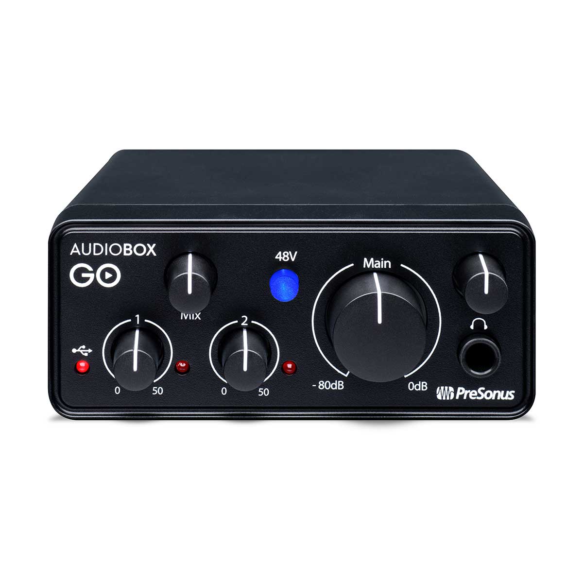 PreSonus Audiobox Go compact 2x2 USB audio interface