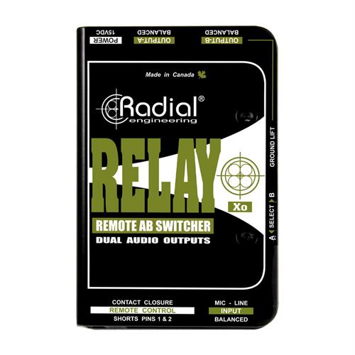 Radial Engineering Relay Xo Balanced AB wireless signal router, may be remotely controlled