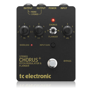 TC Electronic SCF Gold Reissue SCF Stereo Chorus Flanger Pedal with 3 Modulation Modes, Analog BBD Circuit and Preamp