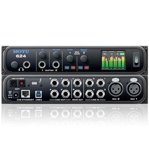 Thunderbolt Interfaces - MOTU 624 - AVB Thunderbolt / USB3 Audio Interface With ESS Sabre32 DAC