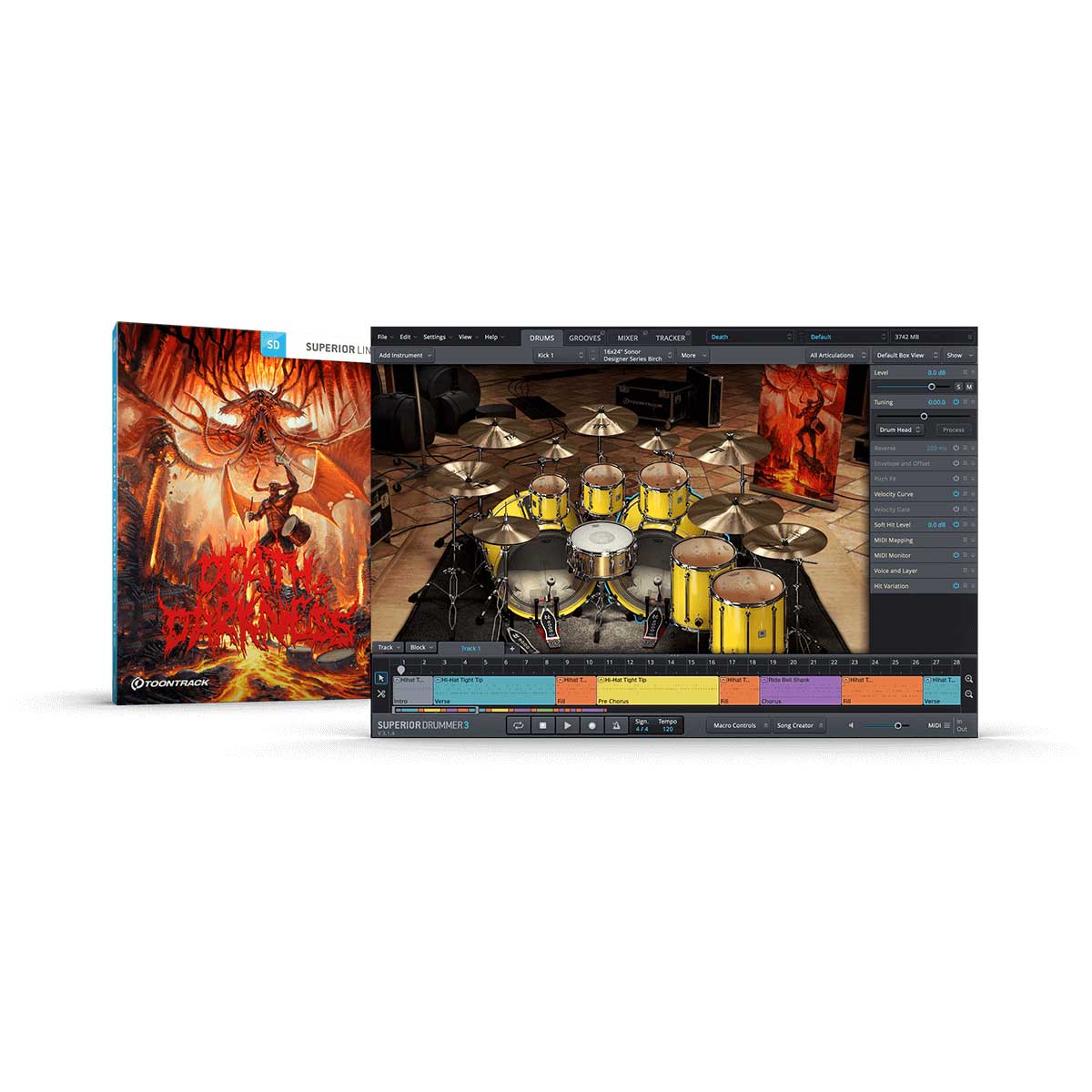 Toontrack Death & Darkness SDX - Superior Drummer Sound Expansion (Software Serial Number)