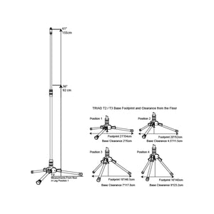 Triad-Orbit T2 Standard Tripod Microphone Stand