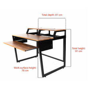 Wavebone Star Rover Studio Desk with 6U Rack Space