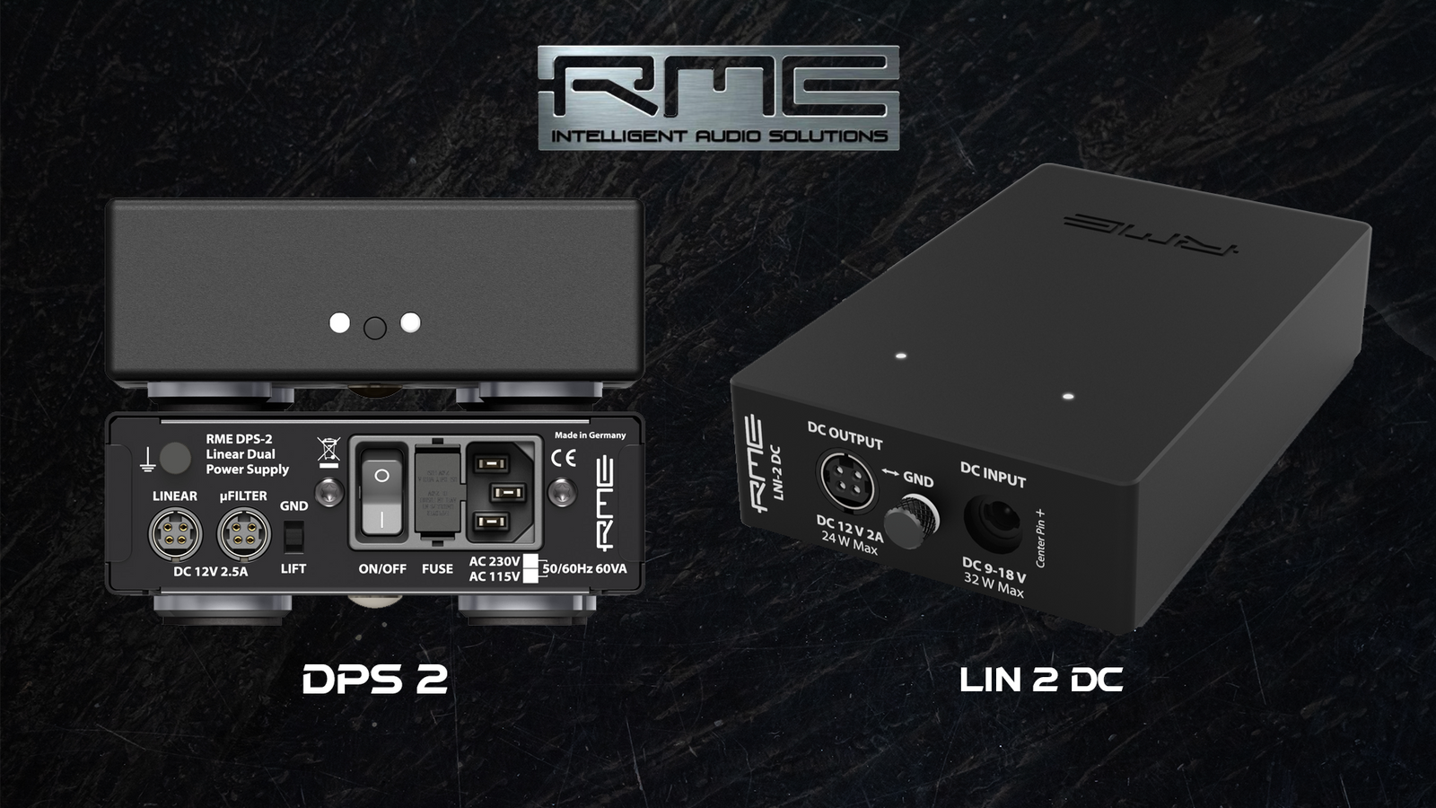 RME Introduce the DPS-2 power supply and LIN-2 DC power stabilizer + filter.