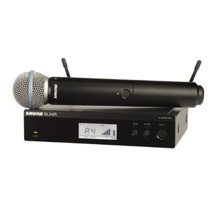 Shure Wireless 1/2R Handheld System BLX2 Tx; BETA58 Mic; BLX4R Rx Auto Setup: 614-638MHz