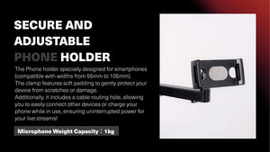 Wavebone Joshua Tree 4-in-1 Streaming stand for Content Creators
