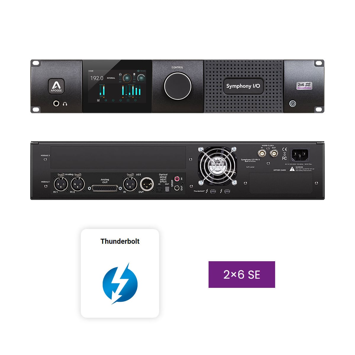 Apogee Symphony MK Thunderbolt W/ 2 X Mic Ins & 6 Outs